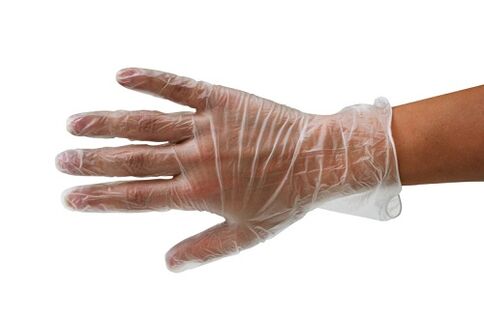 Gloves when sacrificing feces for parasites