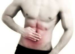 Abdominal pain with sovereign lesions