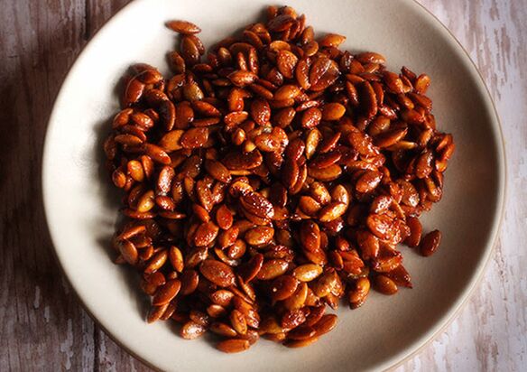 Pumpkin seeds with honey for parasites